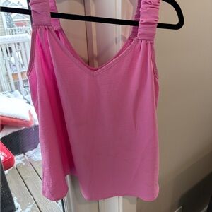 Pink Sleeveless Top